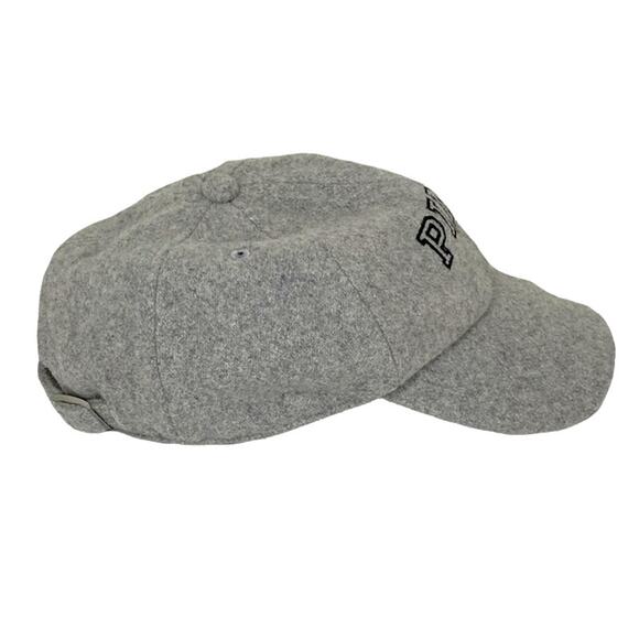 Victoria's Secret PINK Baseball Hat Gray Wool Blend PINK Logo and Dog - Picture 6 of 7